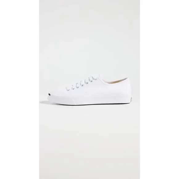 NWT Converse Jack Purcell Canvas Unisex Sneakers White/White/Black 8.5W/7M